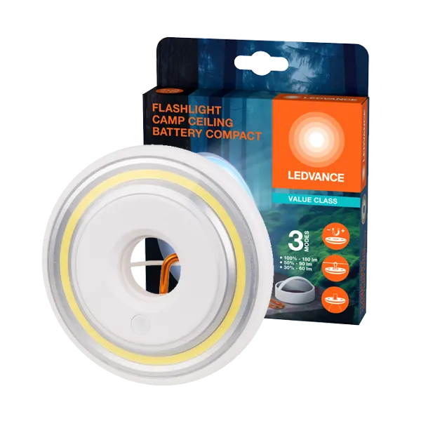 Фонарик кемпинговый 2.2W/4000K/180Lm/IP20 Батарейки 3хАА - LEDVANCE