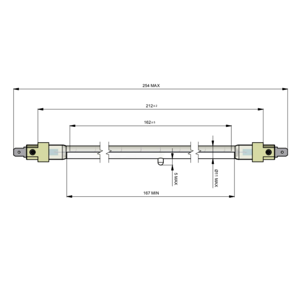 Dr.Fischer 13169/998 500W 235V 9x14 инфракрасная лампа